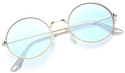 Unisex Blue Round Sunglass